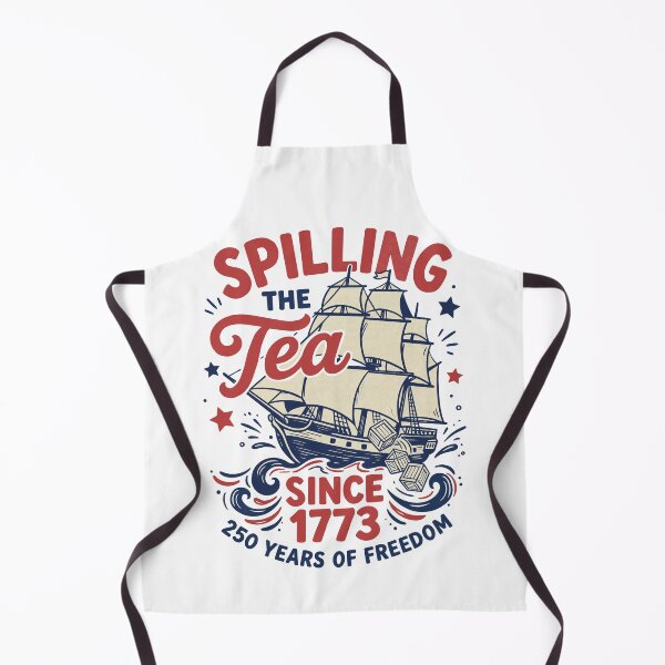 Item preview, Spilling Tea Since 1773 Patriotic History Party Humor designed and sold by FreshVibe Prints.