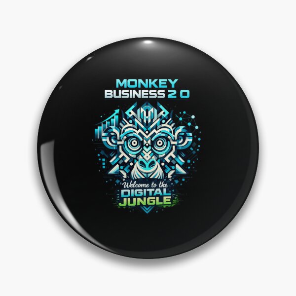 Item preview, DIGITAL JUNGLE — Cyber Geometric Monkey 2.0 designed and sold by Cabrasco.