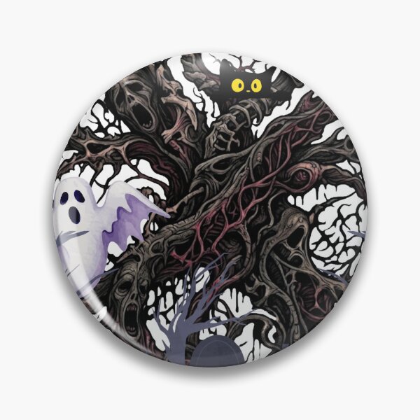 Item preview, Spooky Graveyard and Haunted Tree Goth Halloween Pattern designed and sold by VibranPalette.