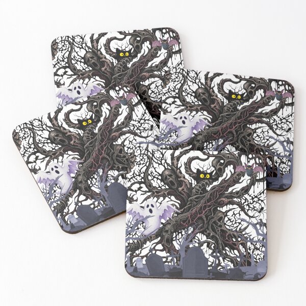 Item preview, Spooky Graveyard and Haunted Tree Goth Halloween Pattern designed and sold by VibranPalette.