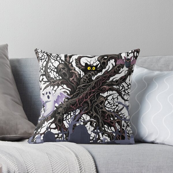 Item preview, Spooky Graveyard and Haunted Tree Goth Halloween Pattern designed and sold by VibranPalette.