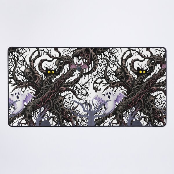 Item preview, Spooky Graveyard and Haunted Tree Goth Halloween Pattern designed and sold by VibranPalette.