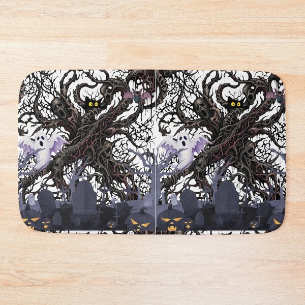 Item preview, Spooky Graveyard and Haunted Tree Goth Halloween Pattern designed and sold by VibranPalette.