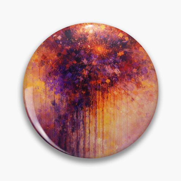Item preview, Vibrant Purple and Gold Abstract Expressionism Vertical Art Print designed and sold by Joey Santiago.