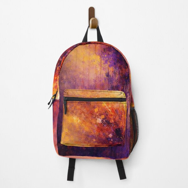Item preview, Vibrant Purple and Gold Abstract Expressionism Vertical Art Print designed and sold by Joey Santiago.