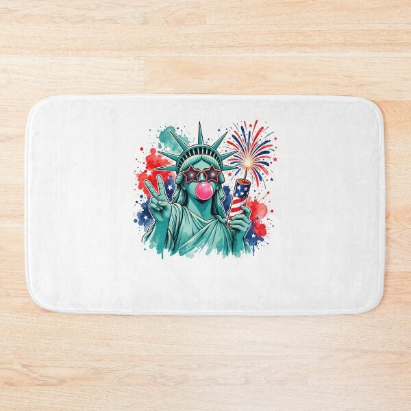 Item preview, Statue of Liberty Blowing Bubble Women Patriotic 4th of July designed and sold by clothesy7.