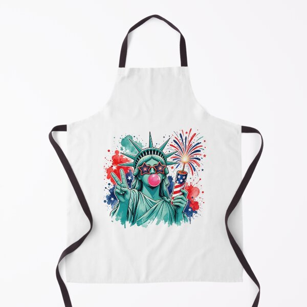 Item preview, Statue of Liberty Blowing Bubble Women Patriotic 4th of July designed and sold by clothesy7.
