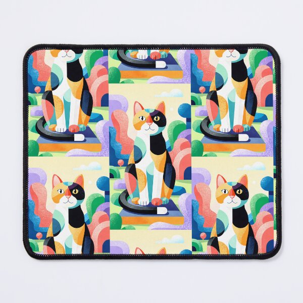 Item preview, Magic Cat in Pastel Geometric Forest designed and sold by Idealforme.
