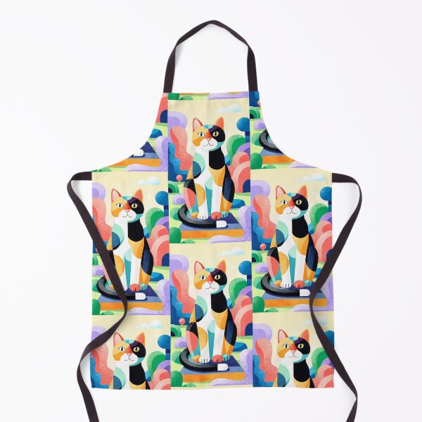 Item preview, Magic Cat in Pastel Geometric Forest designed and sold by Idealforme.