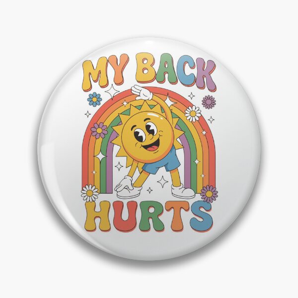 Item preview, "My Back Hurts" Retro Sun designed and sold by Joruproyect.
