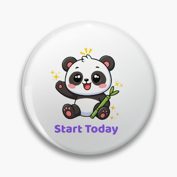 Item preview, Keep Going Cute Panda Motivational Sticker designed and sold by Kick-ArtWorks.