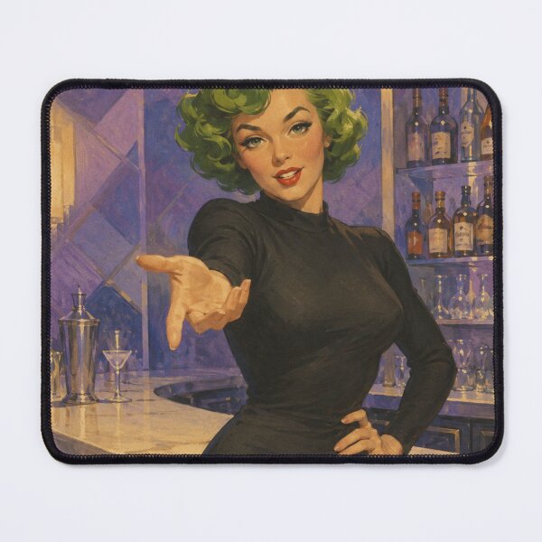 Item preview, Retro Psychic Heroine Pinup – Vintage Anime Glamour Art designed and sold by Cosplayvintage.