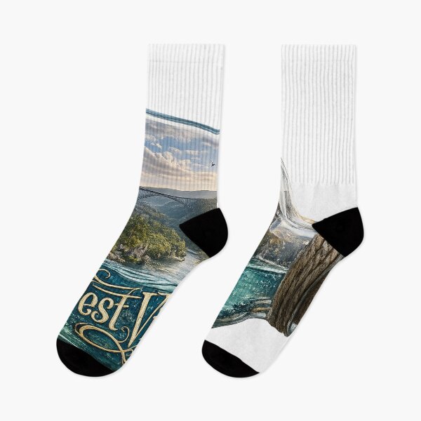 Item preview, West Virginia Landscape in a Bottle – Appalachian Mountains Nature Art Design designed and sold by Fabrifrank.