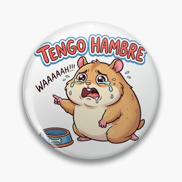 Item preview, Funny Tengo Hambre Hungry Hamster Cartoon designed and sold by DuckOddity.