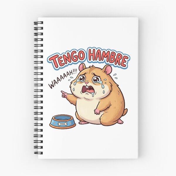 Item preview, Funny Tengo Hambre Hungry Hamster Cartoon designed and sold by DuckOddity.