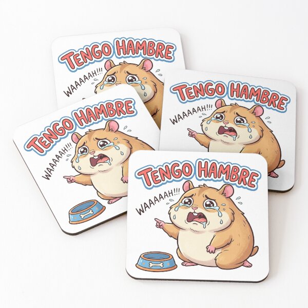 Item preview, Funny Tengo Hambre Hungry Hamster Cartoon designed and sold by DuckOddity.