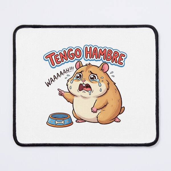 Item preview, Funny Tengo Hambre Hungry Hamster Cartoon designed and sold by DuckOddity.