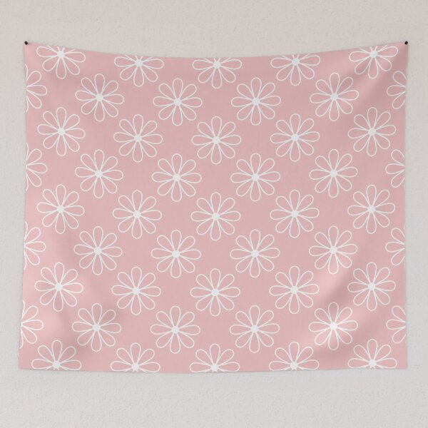 Item preview, Baby pink & white floral pattern designed and sold by Mint + Midnight.