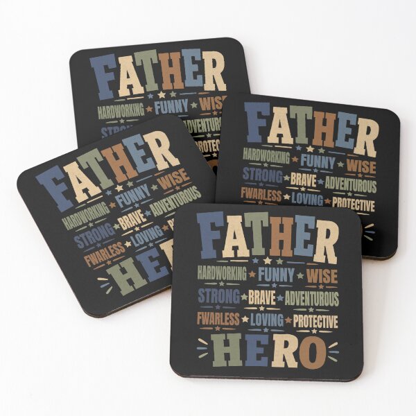 Item preview, Father Day Hero Words For Proud Loving Dads Forever designed and sold by FreshVibe Prints.