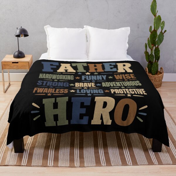 Item preview, Father Day Hero Words For Proud Loving Dads Forever designed and sold by FreshVibe Prints.