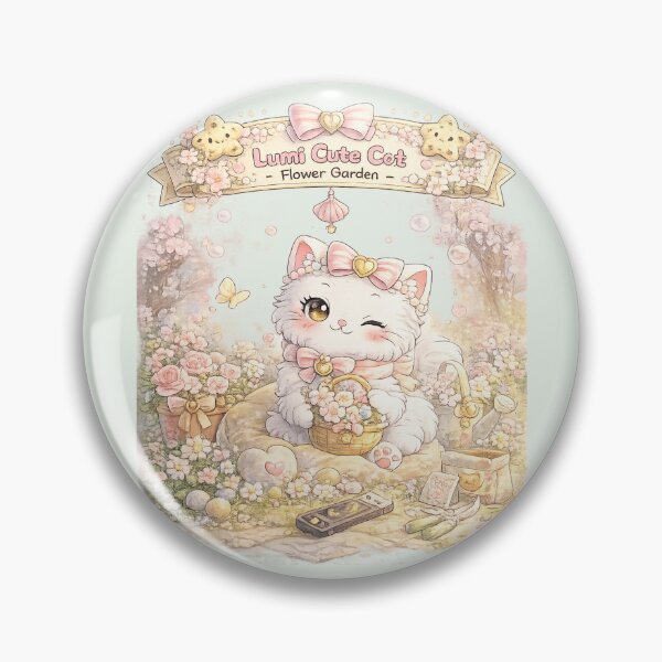 Item preview, Lumi Cute Cat – Flower Garden designed and sold by Mochi Studio.