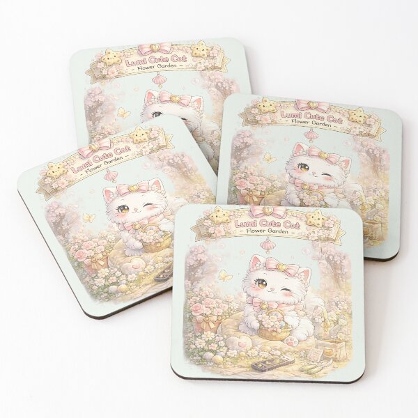 Item preview, Lumi Cute Cat – Flower Garden designed and sold by Mochi Studio.