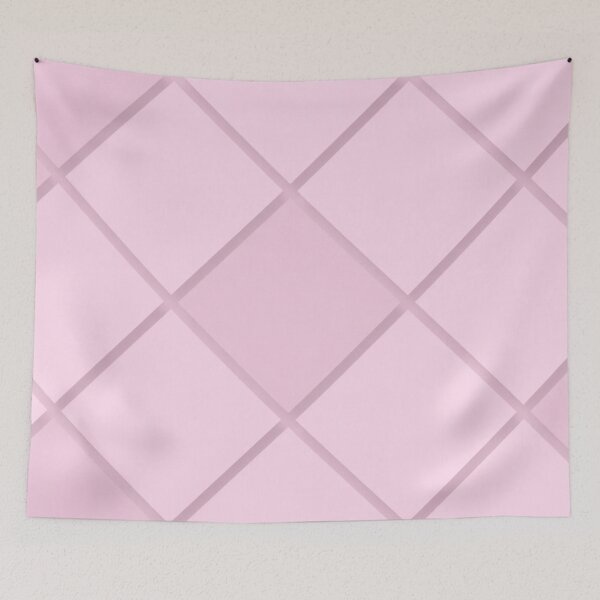 Item preview, Soft Pink Diamond Patterned Wall Panel designed and sold by IntelliMindDesigns.