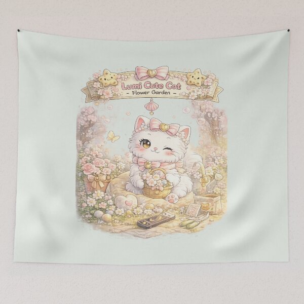 Item preview, Lumi Cute Cat – Flower Garden designed and sold by Mochi Studio.