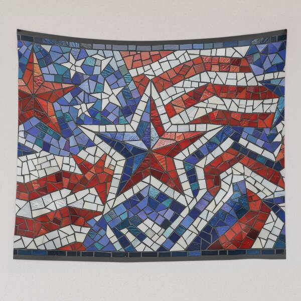Item preview, Stars and Stripes Mosaic Tilework designed and sold by LibertyForge-Co.