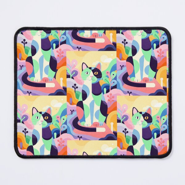 Item preview, Magic Cat in Pastel Geometric Forest designed and sold by Idealforme.