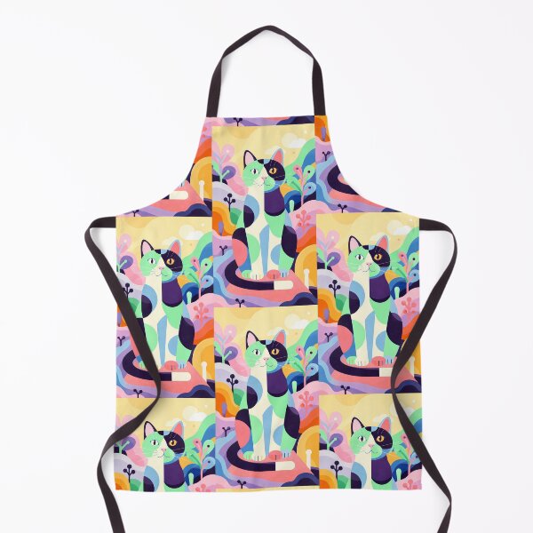 Item preview, Magic Cat in Pastel Geometric Forest designed and sold by Idealforme.