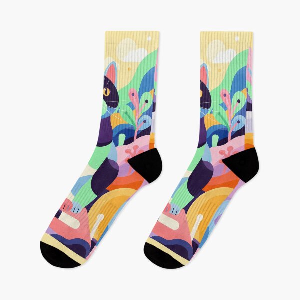 Item preview,  Magic Cat in Pastel Geometric Forest designed and sold by Idealforme.