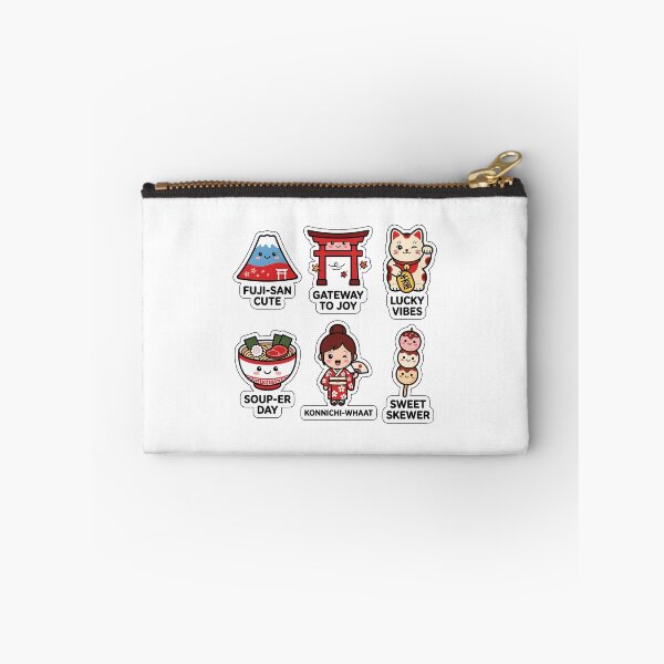 Item preview, Kawaii Japan Trip Sticker Pack - Cute Mt Fuji & Kimono Puns designed and sold by SimpleP.