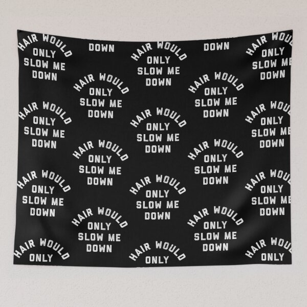 Item preview, Hair Would Only Slow Me Down Funny Bald Head Confidence Quote designed and sold by alidiaa.