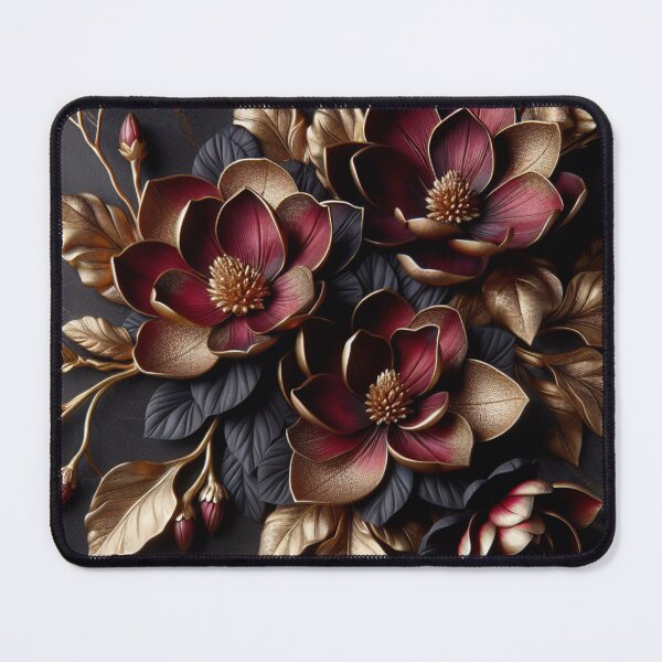 Item preview, Dark Burgundy Gold Botanicals designed and sold by TnTzDesigns.