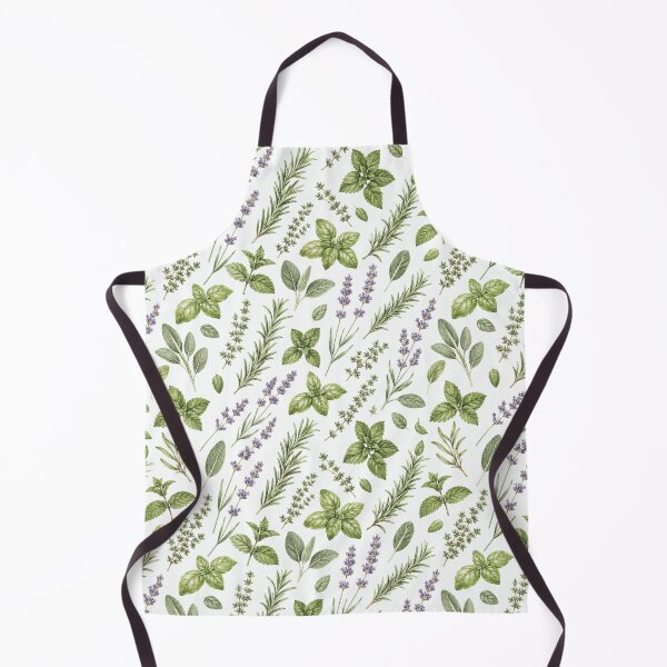 Item preview, Kitchen Herb Garden Watercolor Cozy Seamless Pattern designed and sold by Inkworksbyshery.