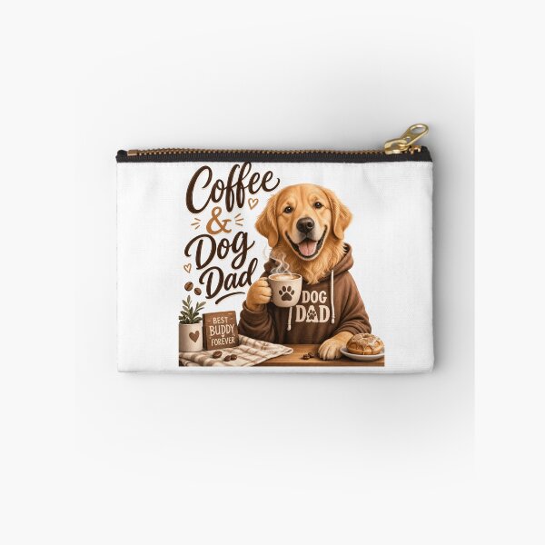 Item preview, Cozy Coffee Golden Retriever Dog Dad Morning Kawaii T-Shirt designed and sold by Ashley critters.