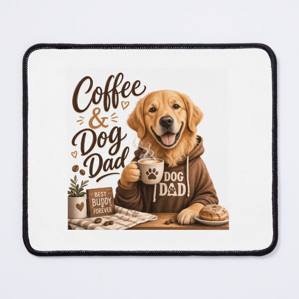 Item preview, Cozy Coffee Golden Retriever Dog Dad Morning Kawaii T-Shirt designed and sold by Ashley critters.