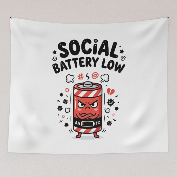 Item preview, Social Battery Low Please Do Not Perceive Me designed and sold by TobattoVision Commodities.