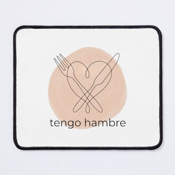 Item preview, Minimalist Line Art Tengo Hambre Modern Foodie designed and sold by DuckOddity.