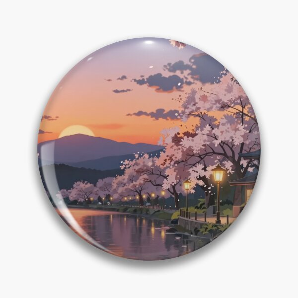 Item preview, Mystic Japanese Temple Bridge Sunset Art designed and sold by cuteymad.