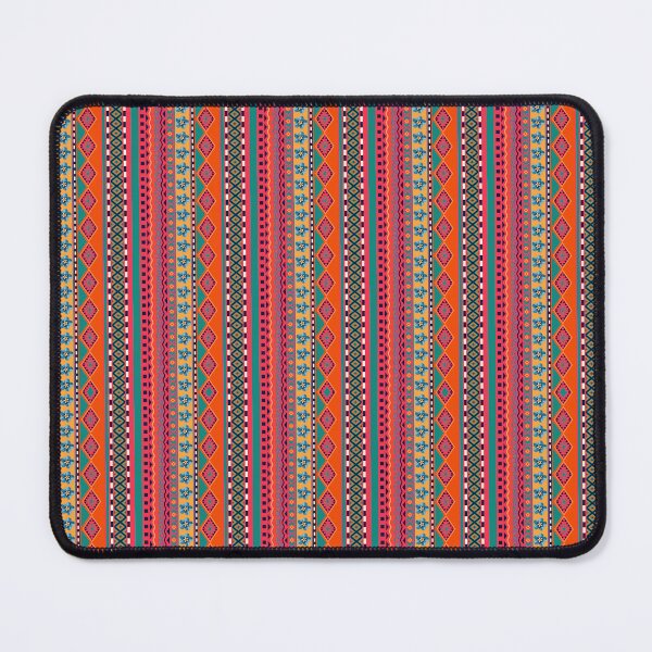 Item preview, ethnic flower stripes designed and sold by malungoart.