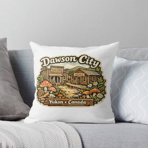 Item preview, Dawson City Yukon Sticker designed and sold by Imaginarium of Chaos falcon88 .