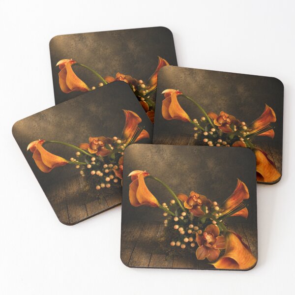 Item preview, Autumn Elegance – Calla Lilies and Orchids Still Life designed and sold by Kimberly Palmer.