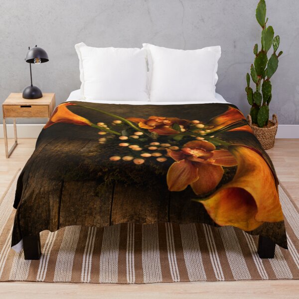 Item preview, Autumn Elegance – Calla Lilies and Orchids Still Life designed and sold by Kimberly Palmer.