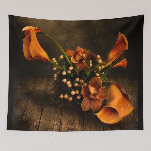 Item preview, Autumn Elegance – Calla Lilies and Orchids Still Life designed and sold by Kimberly Palmer.