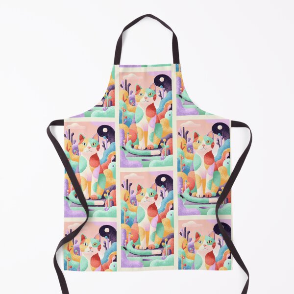 Item preview, Magic Cat in Pastel Geometric Forest designed and sold by Idealforme.