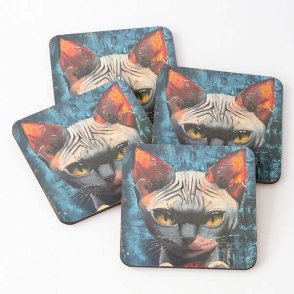Item preview, Sphinx Cat , Dark Oil Painting designed and sold by DeluluArtes.