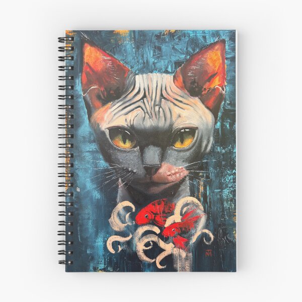 Item preview, Sphinx Cat , Dark Oil Painting designed and sold by DeluluArtes.