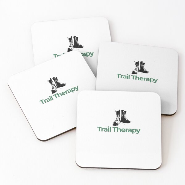 Item preview, Trail Therapy – Hiking Lifestyle Typography designed and sold by J-Nature-Vibes.